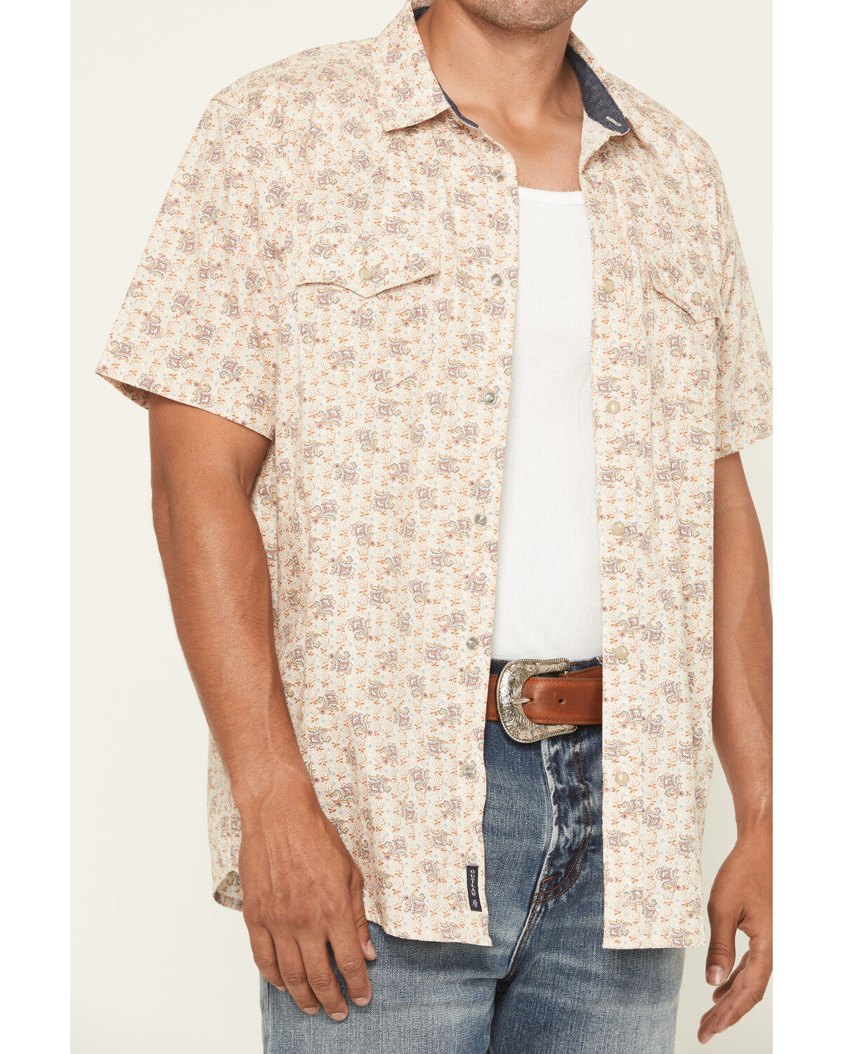 Image #3 - Moonshine Spirit Men's Block Party Floral Print Short Sleeve, Cream, hi-res