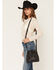 Image #1 - Shyanne Women's Bootstitch Crossbody Bucket Bag, Black, hi-res