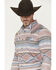 Image #2 - Cody James Men's Mountain Ranger Southwestern Striped Long Sleeve Snap Western Shirt, Burgundy, hi-res