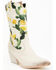 Image #1 - Golo Shoes Women's Cactus Graphic Western Boot - Round Toe, Off White, hi-res