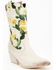 Image #1 - Golo Shoes Women's Cactus Graphic Western Boot - Pointed Toe , Off White, hi-res