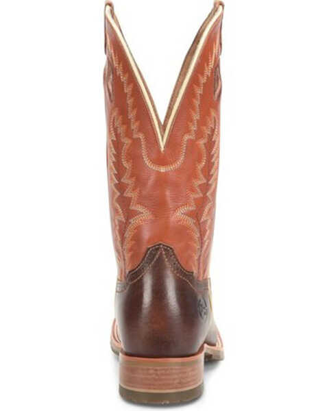 Image #4 - Double H Men's Casino Western Boots - Broad Square Toe, Brown, hi-res