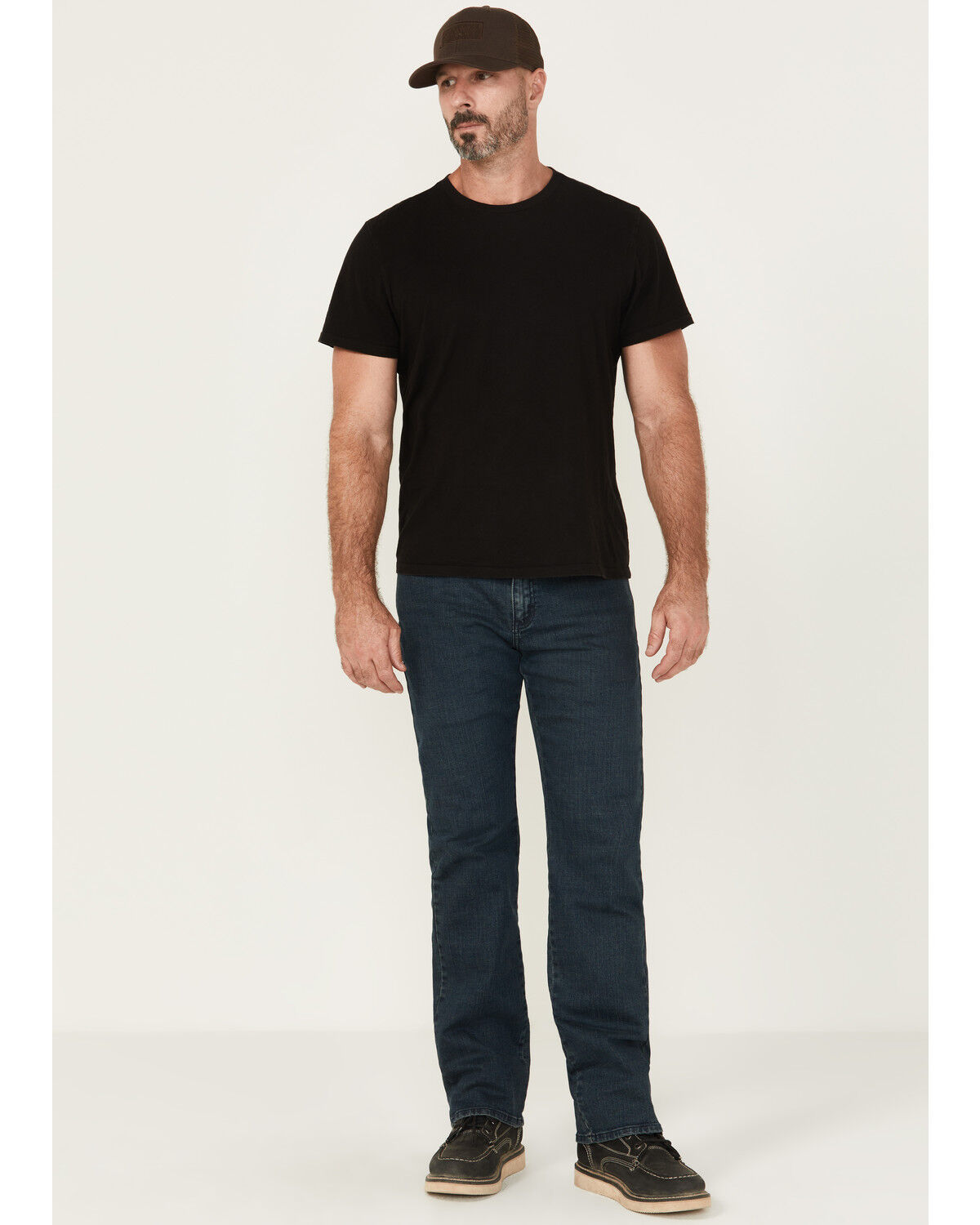 Image #1 - Hawx Men's Chamberlin Straight Stretch Denim Work Jeans, Indigo, hi-res