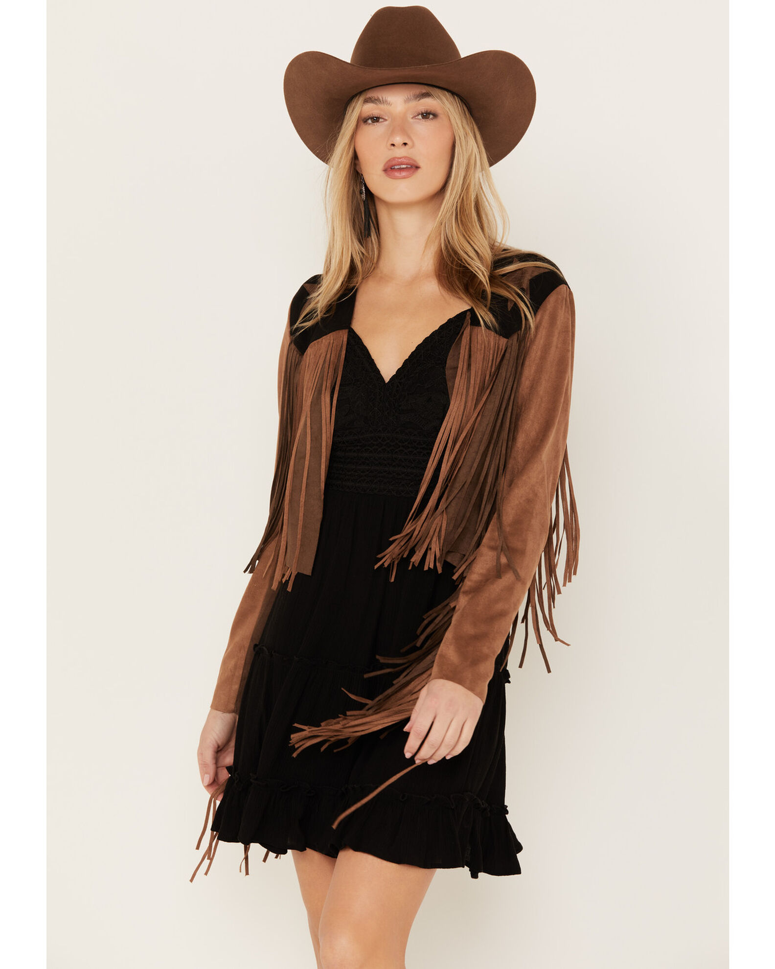 Missguided fringe jacket online