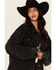 Image #3 - Rock & Roll Denim Women's Distressed Pearl Studded Sleeve Denim Jacket, Black, hi-res