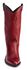 Image #4 - Abilene Women's Cowhide Western Boots - Round Toe, Red, hi-res