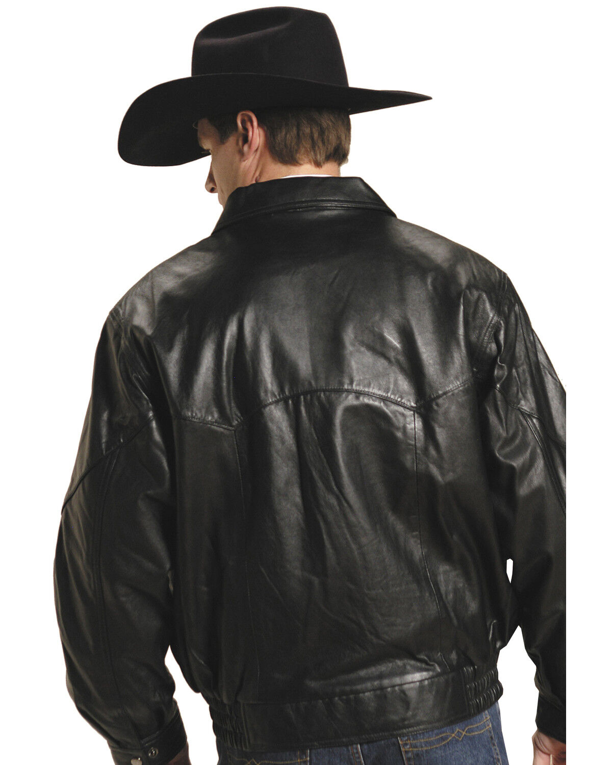 Image #3 - Roper Lamb Touch Nappa Bomber Jacket, Black, hi-res