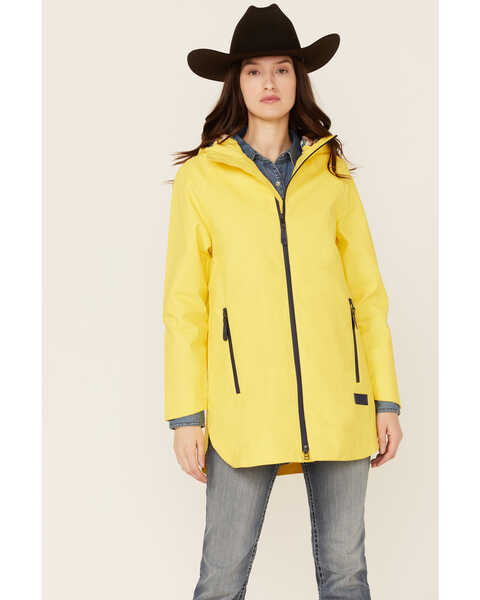 Image #1 - Pendleton Women's Shoalwater Hooded Rain Topper Jacket, Yellow, hi-res