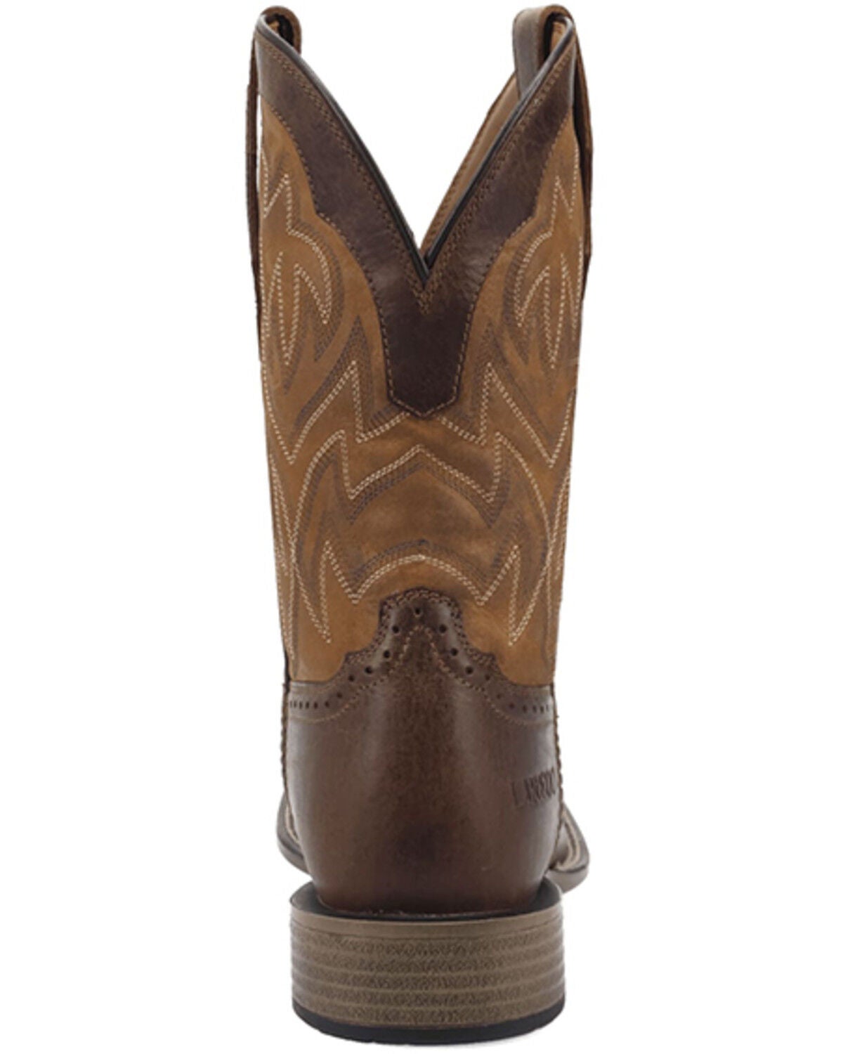 Image #5 - Laredo Men's Stratford Western Performance Boots - Broad Square Toe, Brown, hi-res