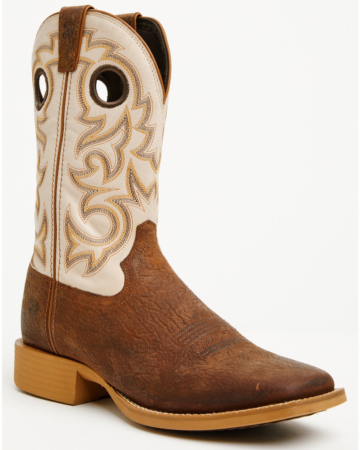 Image #1 - Durango Men's Shyloh Performance Western Boots - Broad Square Toe, Brown, hi-res