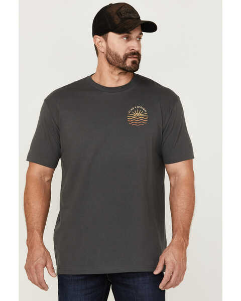 Flag & Anthem Men's Sun Sea Diamond Graphic Performance T-Shirt, Grey, hi-res