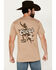 Image #1 - Coors Men's Banquet Bull Rider Short Sleeve Graphic T-Shirt, Sand, hi-res