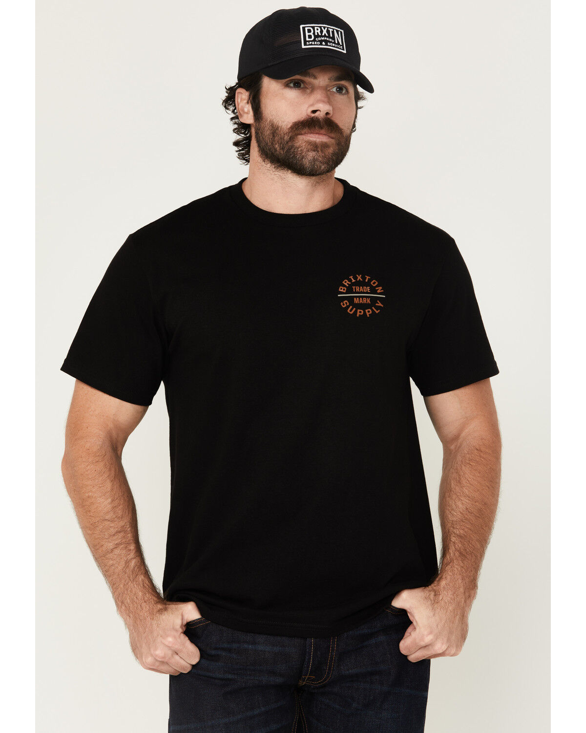 Image #2 - Brixton Men's Oath Logo Short Sleeve Graphic T-Shirt, Black, hi-res