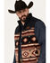 Image #2 - Cinch Men's Reversible Southwestern Print Quilted Vest, Khaki, hi-res