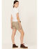 Image #3 - Carhartt Women's Rugged Flex™ Relaxed Fit Canvas Work Shorts , Light Grey, hi-res