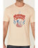 Image #3 - Moonshine Spirit Men's Guitar USA Graphic Short Sleeve T-Shirt , White, hi-res