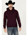 Image #1 - RANK 45® Men's Logo Hooded Sweatshirt, Grape, hi-res