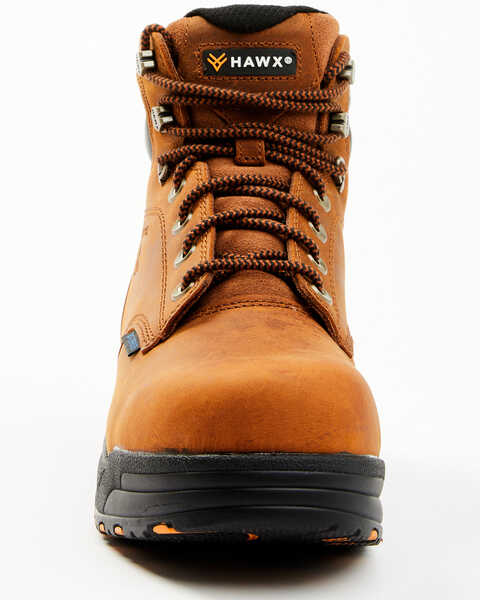 Image #4 - Hawx Men's Enforcer 6" Lace-Up Waterproof Hiking Work Boot - Composite Toe, Brown, hi-res
