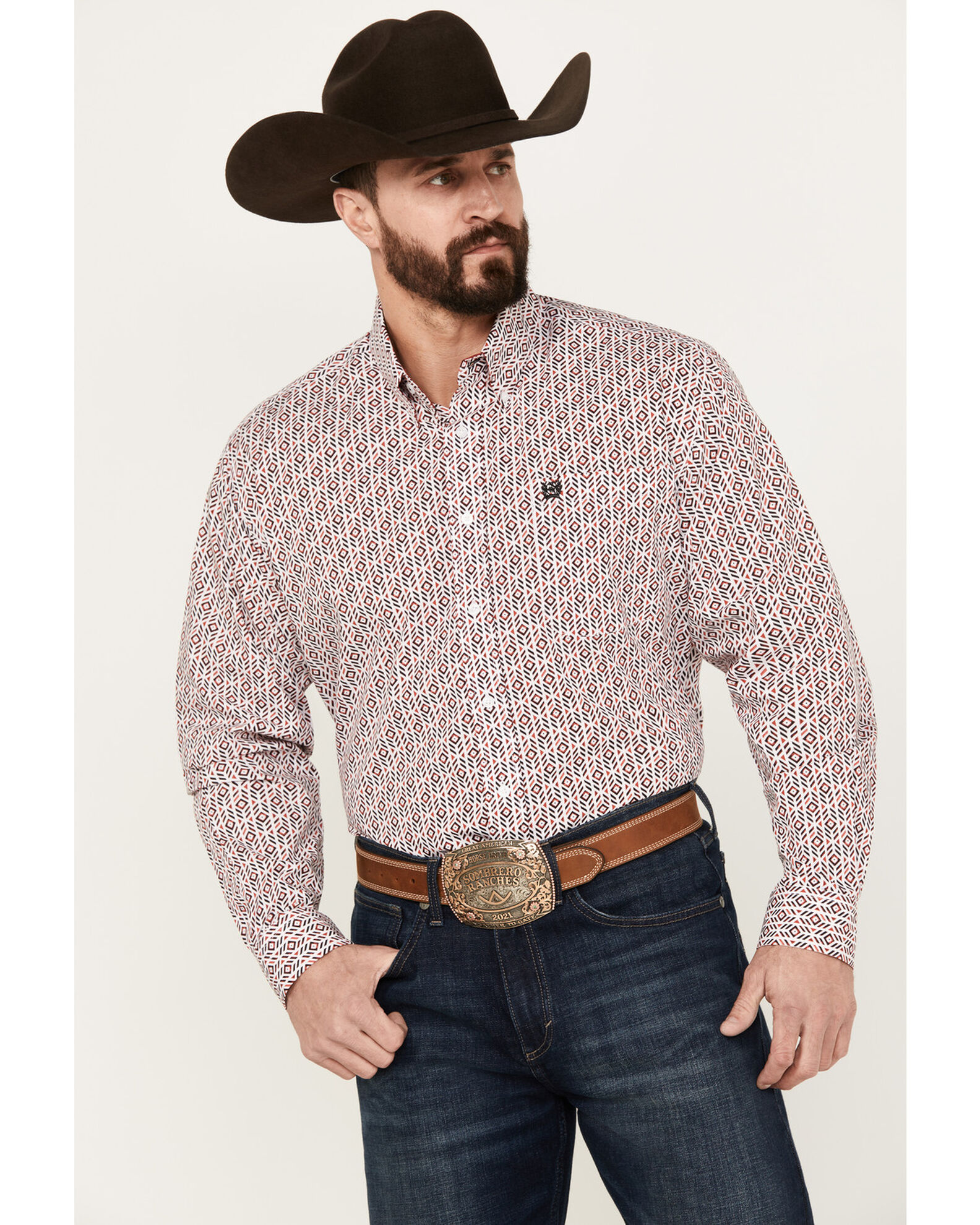 Cinch men's long outlet sleeve western shirts