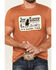Image #3 - Rodeo Time Men's Just Ranchin' Short Sleeve Graphic T-Shirt, Rust Copper, hi-res