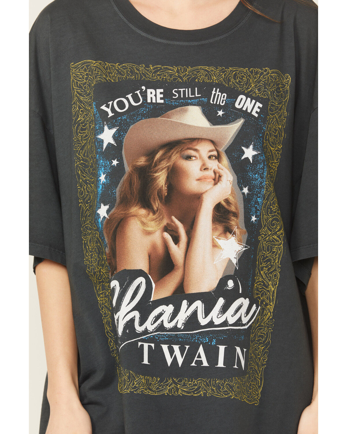 Image #3 - Day Dreamer Women's Shania Still The One Short Sleeve Graphic Tee, Black, hi-res