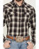 Image #3 - Cody James Men's Cowboy Code Plaid Print Long Sleeve Snap Western Shirt, Brown, hi-res
