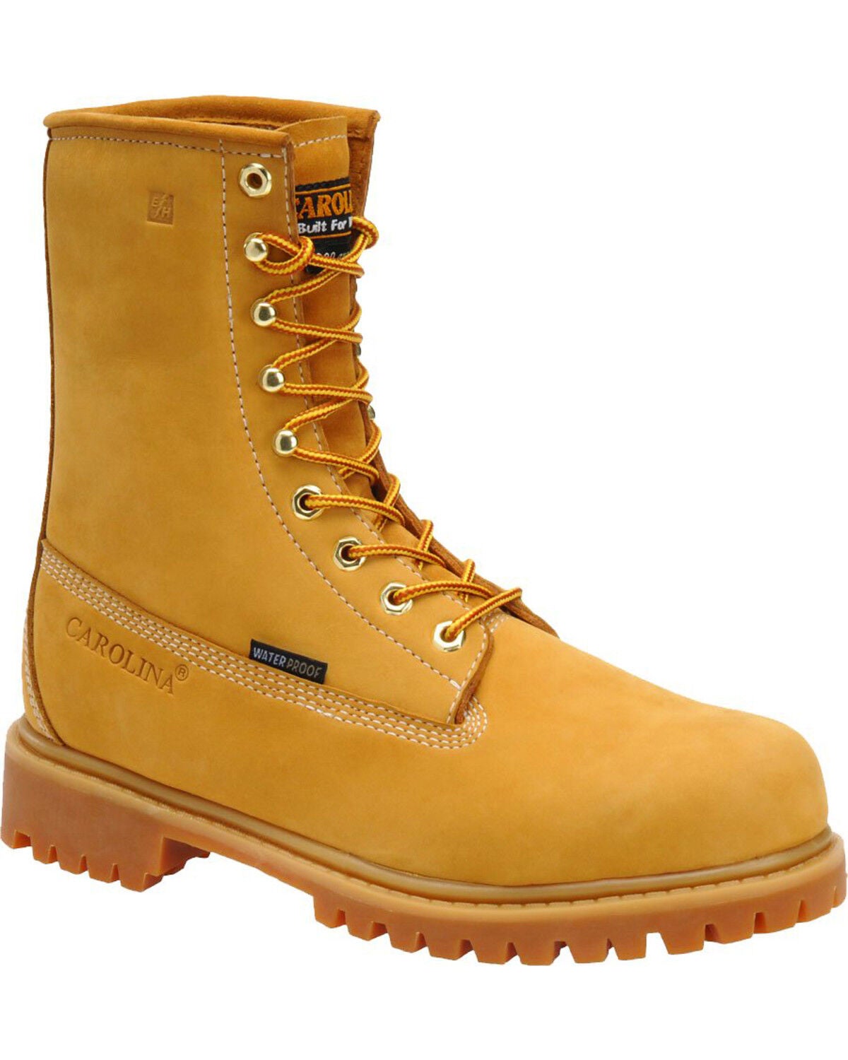 Carolina Men's 8" Waterproof 200G Insulated Grizzly Boots - Steel Toe, Brown, hi-res