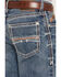 Image #4 - Ariat Men's M4 Coltrane Durango Medium Wash Low Rise Relaxed Bootcut Jeans, Denim, hi-res