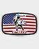 Image #1 - Montana Silversmiths America Loves Bull Riding PBR Buckle, Silver, hi-res