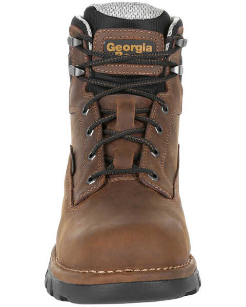 Georgia Boot Men's Eagle One Waterproof Work Boots - Steel Toe, Brown, hi-res
