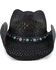 Shyanne Women's Alabama Straw Cowboy Hat, Black, hi-res