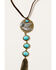 Shyanne Women's Golden Dreamcatcher Feather Tassel Necklace, Gold, hi-res