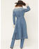 Image #4 - Idyllwind Women's Thistle Long Denim Fur Collar Trench Coat, , hi-res
