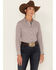 Image #1 - RANK 45&reg; Women's Geo Print Long Sleeve Button-Down Stretch Riding Shirt, , hi-res