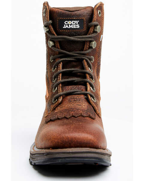 Image #4 - Cody James Men's 8" ASE7 Disruptor Work Boots - Soft Toe, Brown, hi-res