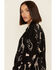 Johnny Was Women's Fauna Over-Sized Bomber Jacket , Black, hi-res