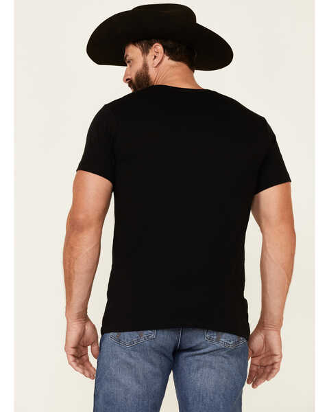 Cody James Men's Black Southwestern Serape Logo Short Short Sleeve T-Shirt , Black, hi-res
