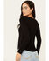 Image #4 - Idyllwind Women's Thelma Long Sleeve Honky Tonk Top, Black, hi-res