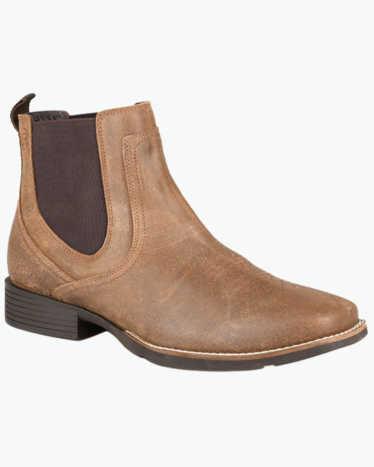 Roper Men's Magnum Chelsea Boots - Broad Square Toe, Brown, hi-res