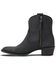Image #3 - Lane Women's Plain Jane Western Booties - Round Toe, Black, hi-res