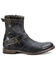Image #2 - Bed Stu Men's Fellow Double Buckle Boot - Round Toe, Black, hi-res