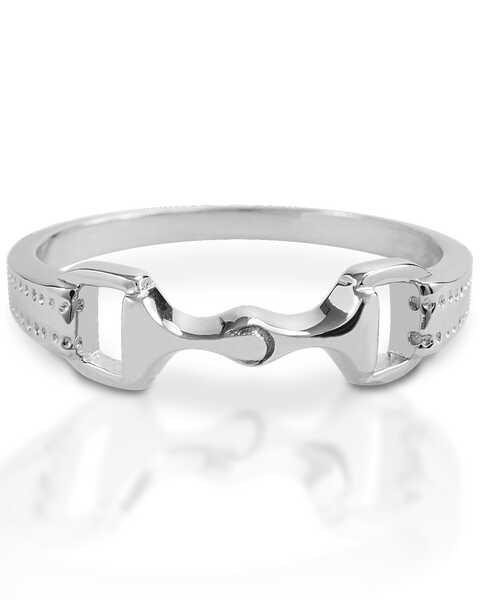 Image #1 -  Kelly Herd Women's 6mm Bit Ring , Silver, hi-res