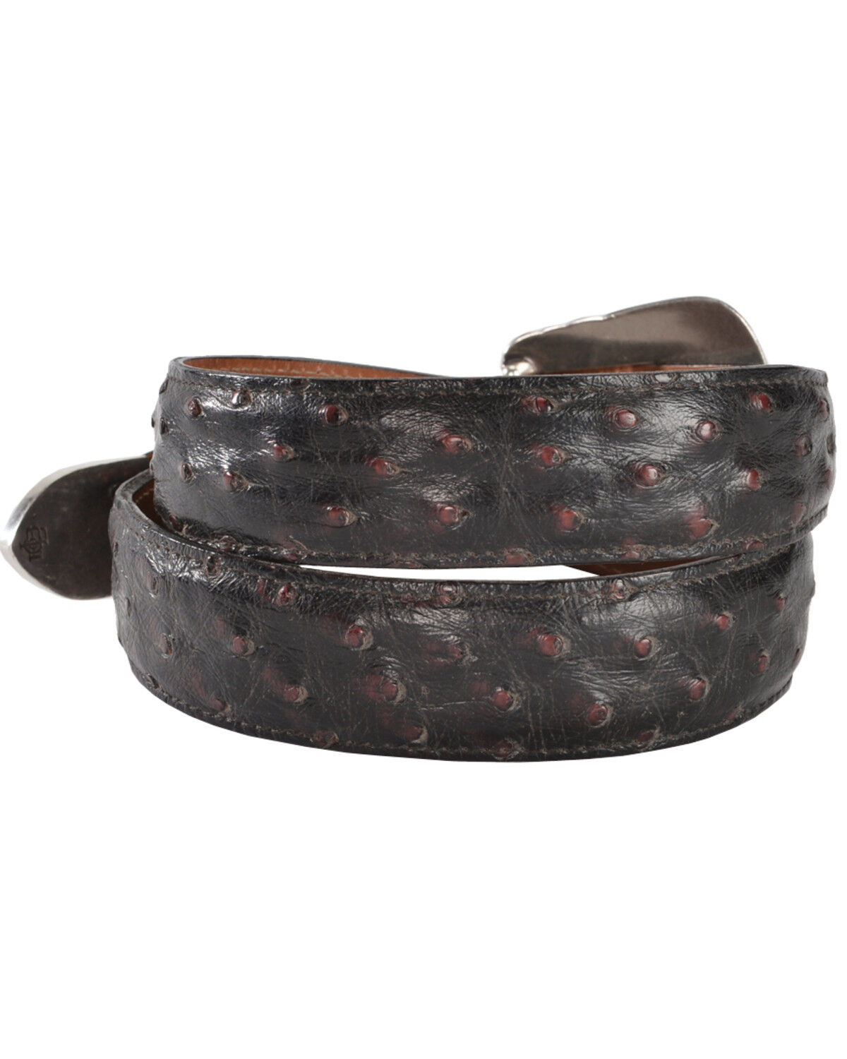 lucchese black cherry belt