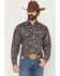 Image #1 - Cinch Men's Paisley Print Long Sleeve Button-Down Western Shirt, Multi, hi-res