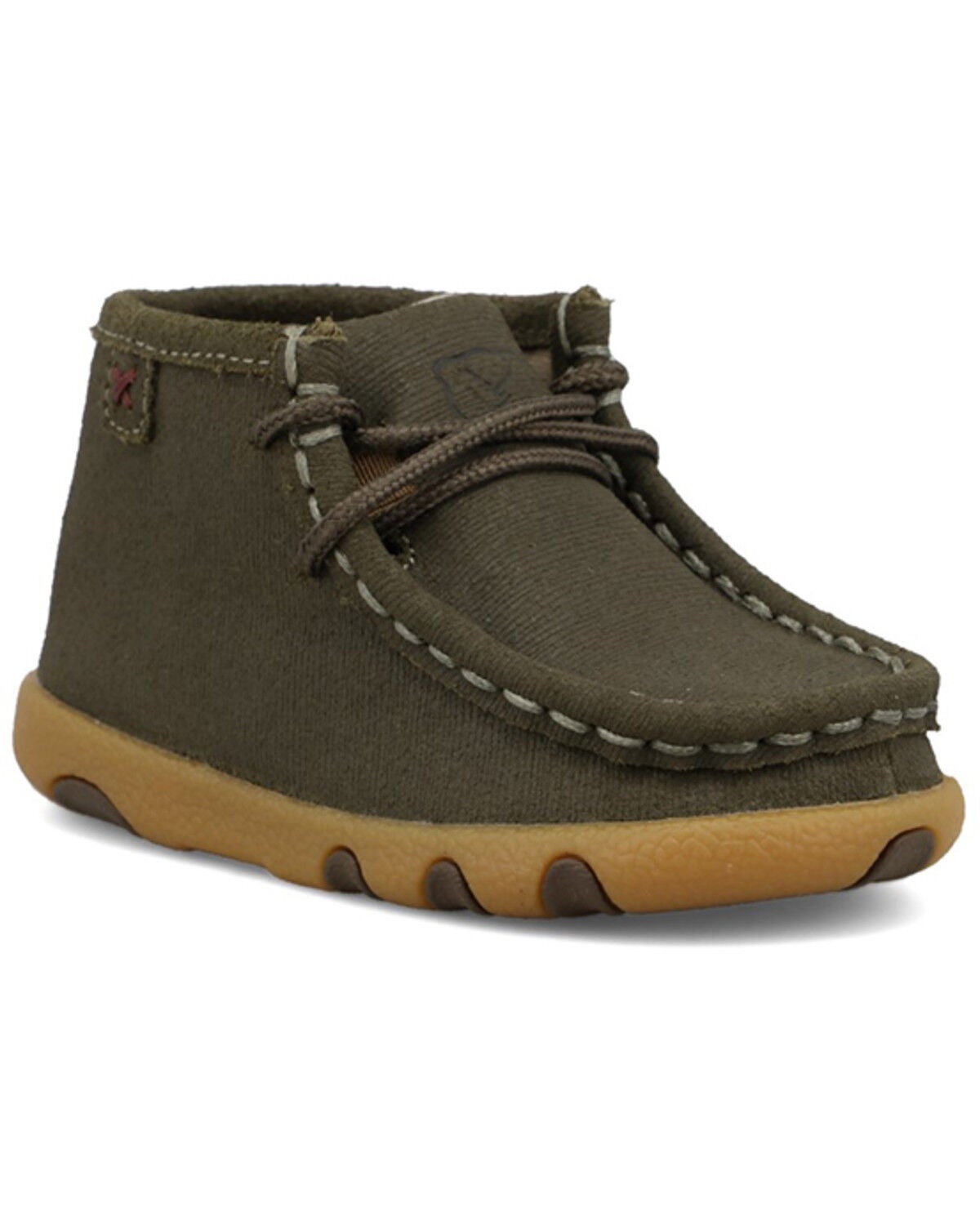 Twisted X Infant Boys' Driving Casual Shoes - Moc Toe, Taupe, hi-res