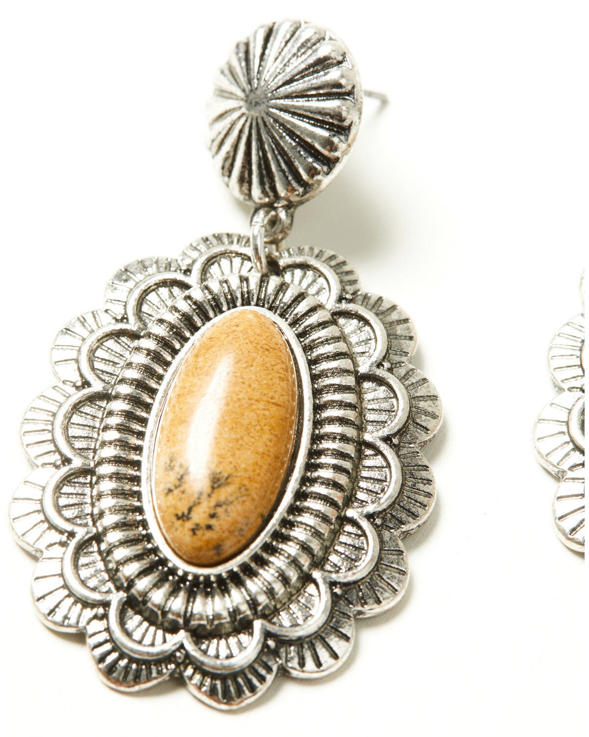 Image #2 - Shyanne Women's Post Statement Earrings, Silver, hi-res