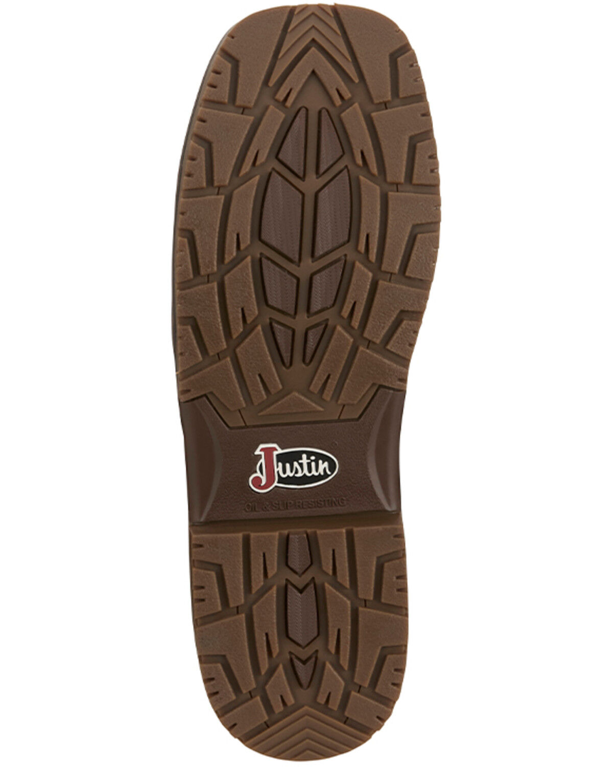 Image #7 - Justin Men's Broncy Waterproof Western Work Boots - Composite Toe, Brown, hi-res