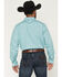 Image #4 - Gibson Trading Co Men's River Flow Medallion Print Long Sleeve Button-Down Western Shirt, Light Blue, hi-res