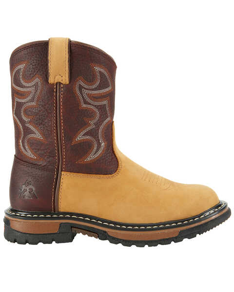 Rocky Boys' Branson Roper Western Boots - Round Toe, Brown, hi-res