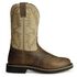  Justin Men's Stampede Superintendent Creme Work Boots - Round soft Toe, Brown, hi-res